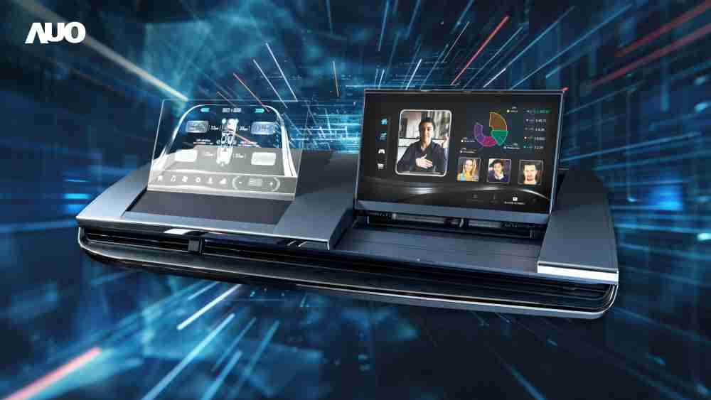 银河集团Micro LED Display HMI解决方案打造透明Micro LED前座仪表，，，，呈现信息并保留驾驶视野开阔；亦为副驾驶座乘客打造收放自如的Micro LED屏幕，，在不影响显示质量的前提于显示区内建镜头，，，让用户能与视讯对象直接眼神接触，，，，提供绝佳的双向沟通体验